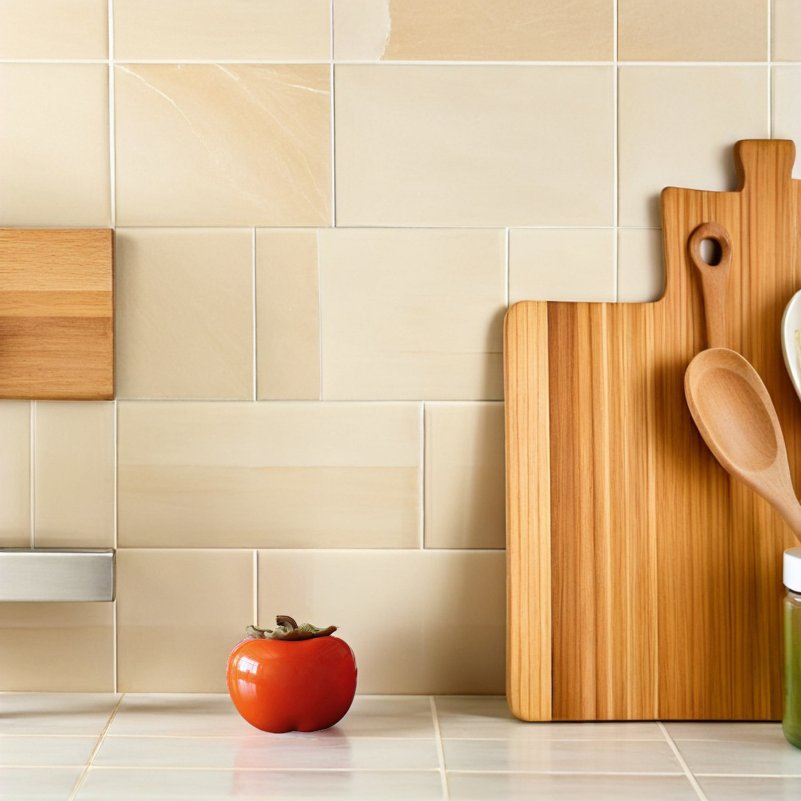 Food Storage Airtight - 2 Buah Stoples Keramik Gaya Kesemek