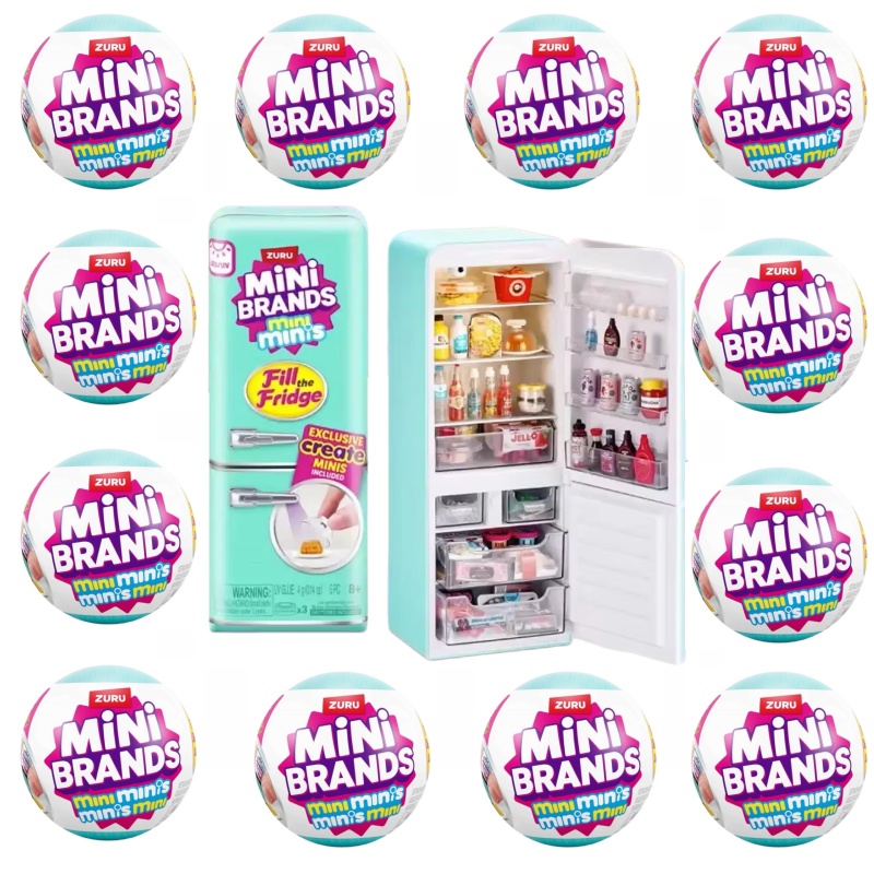 Set Food Storage - Kotak Kejutan Bola Kulkas Mini Brands