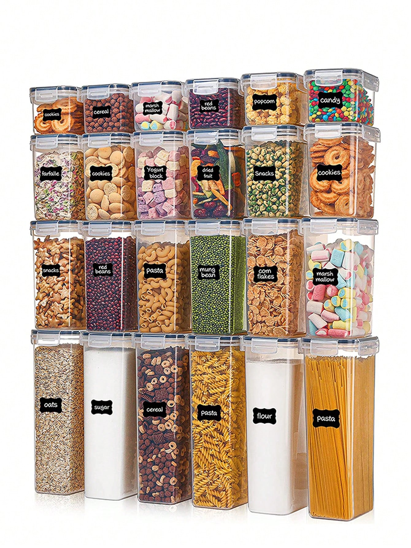 Food Storage Airtight - 48 buah wadah penyimpanan makanan kedap