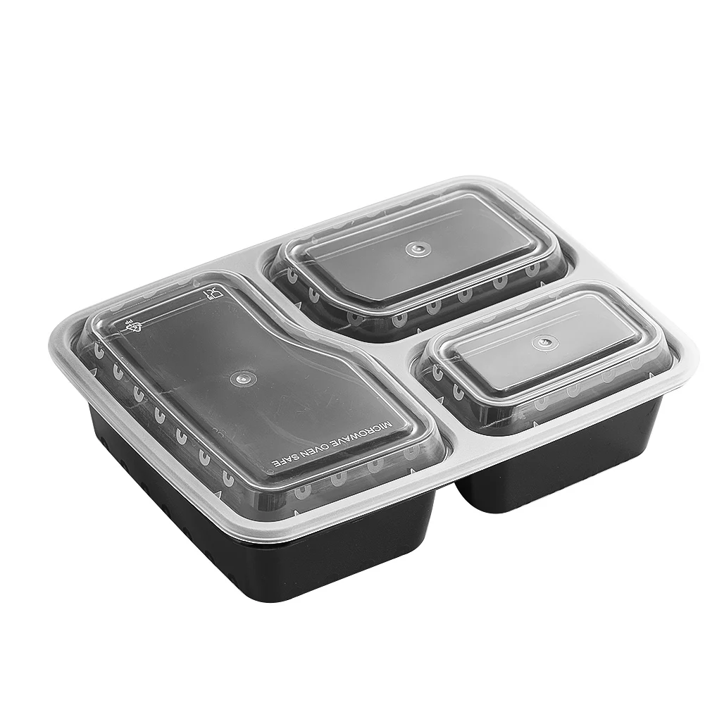 Food Storage With Compartments - 7 pak 3 kompartemen wadah persiapan