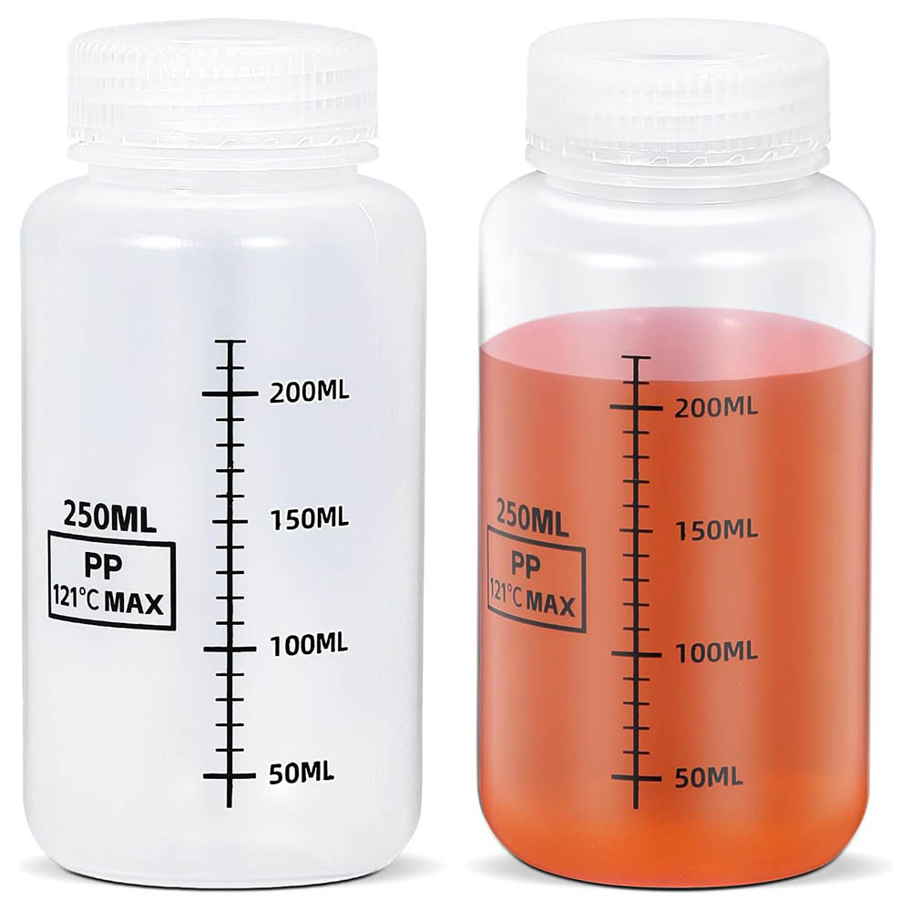 Food Storage Not Plastic - Botol Plastik Mulut Lebar 8oz/250ml, Wadah