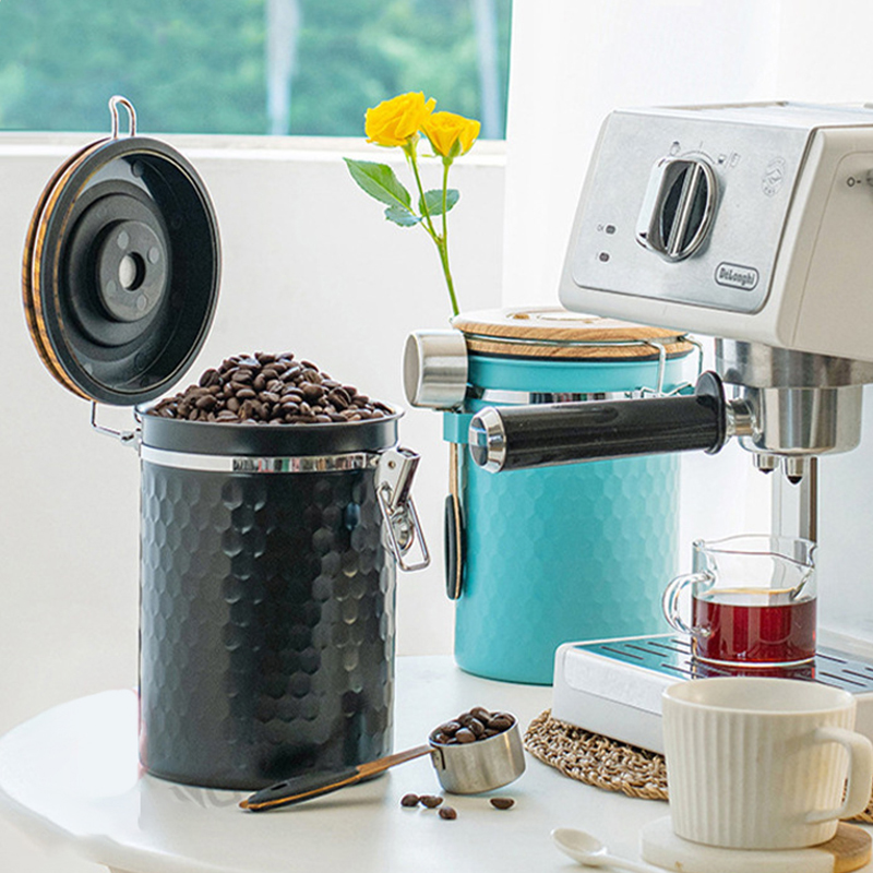 Food Storage Airtight - Wadah Kopi Stainless Steel Kedap Udara