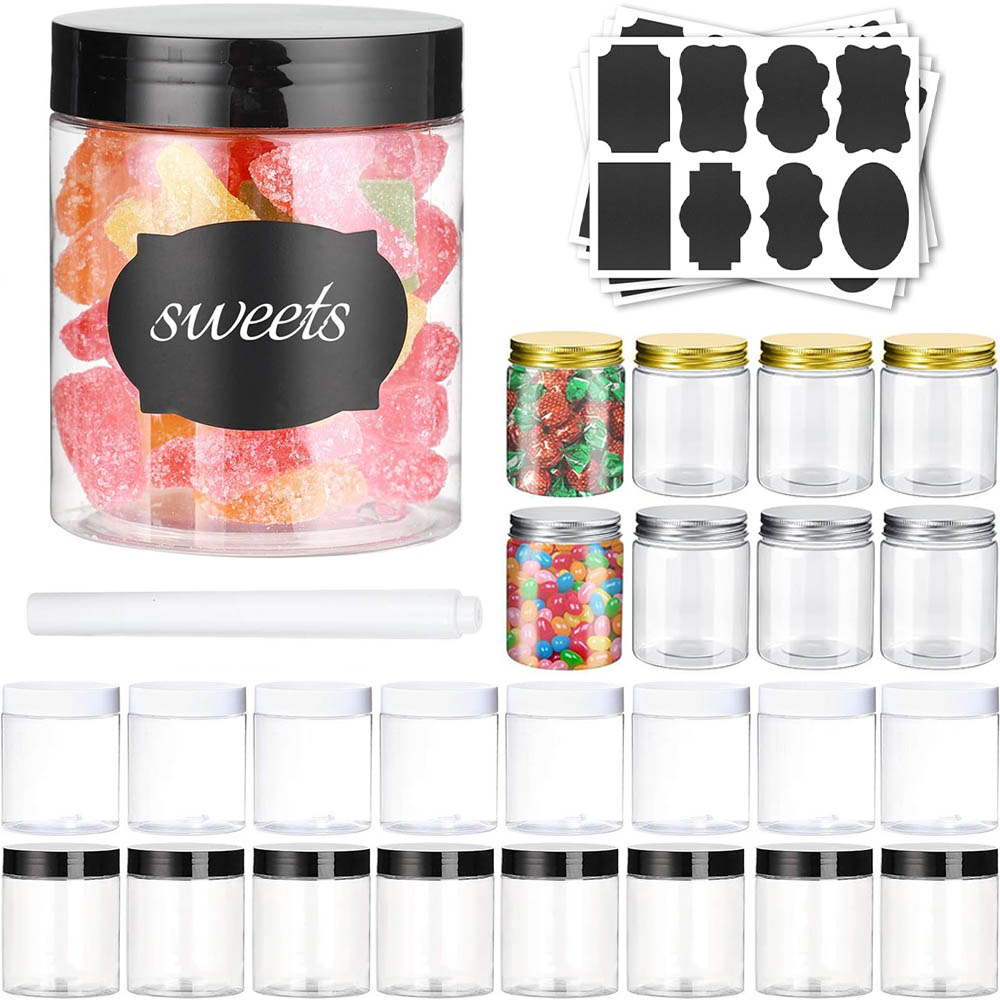 Food Storage Not Plastic - Toples Plastik 8OZ dengan Tutup, Wadah