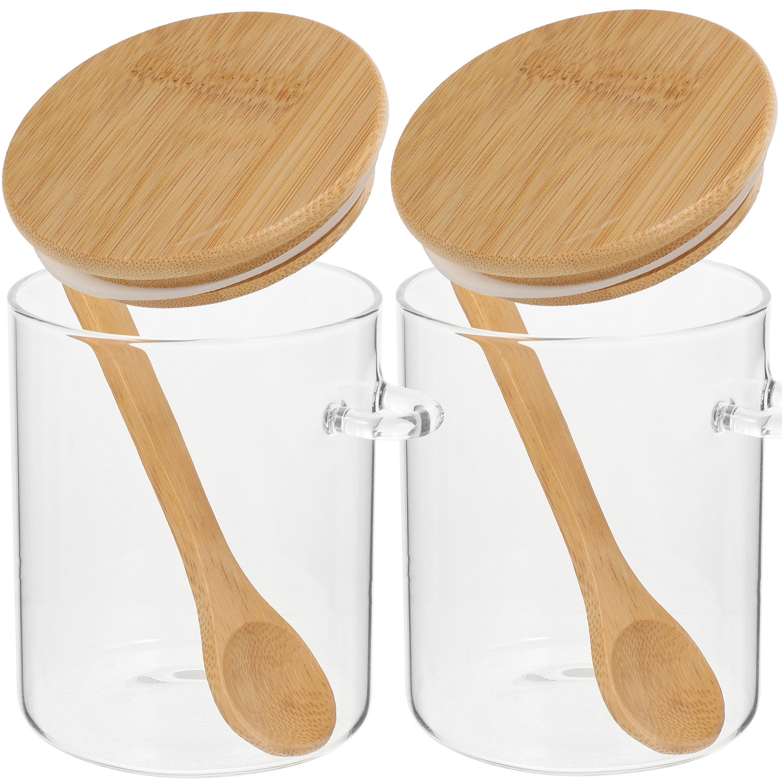 Food Storage Glass Containers - 2 Buah Wadah Penyimpanan Tepung Gula