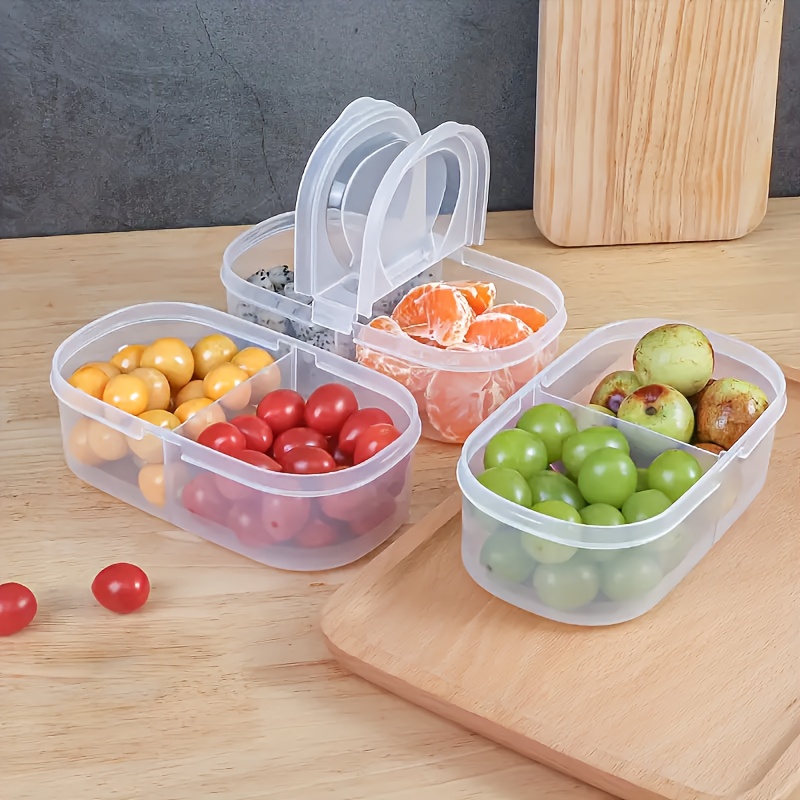Food Storage With Compartments - 1/2 Buah Wadah Penyimpanan Makanan Kompartemen