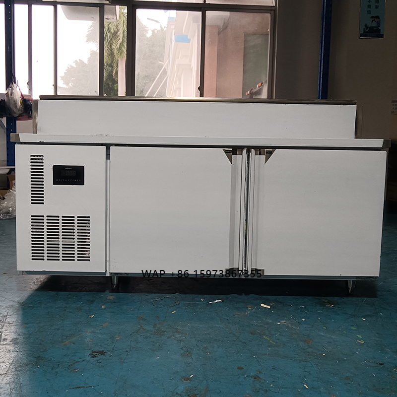 Food Storage Refrigerator - Kulkas Meja Persiapan Pizza 2 Pintu