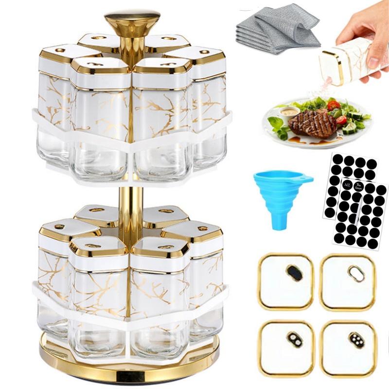 Herb Keeper Container - 360 ° Rak Bumbu Putar dengan