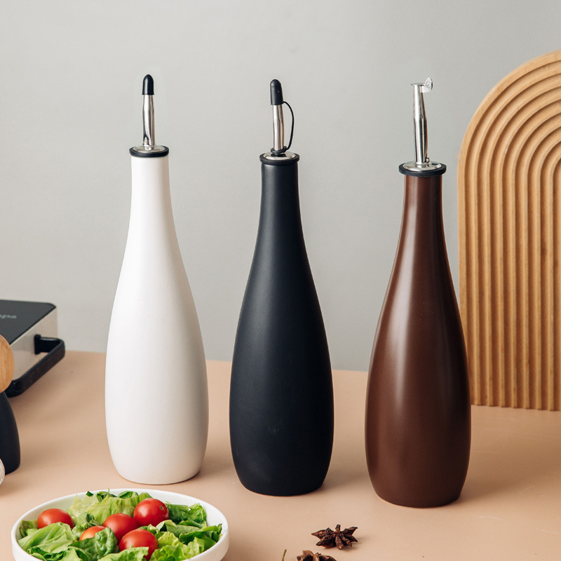Herb Keeper Container - Pot minyak keramik, botol bumbu rumah