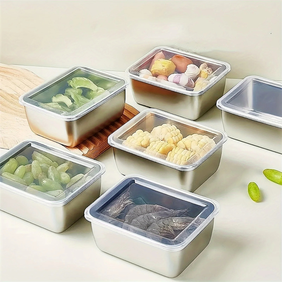 Food Storage Method - Kotak penyimpanan makanan Stainless Steel, piring