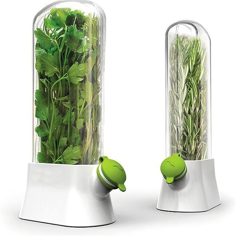 Herb Keeper Container - Wadah penyimpan tanaman, wadah penyimpan sayuran,