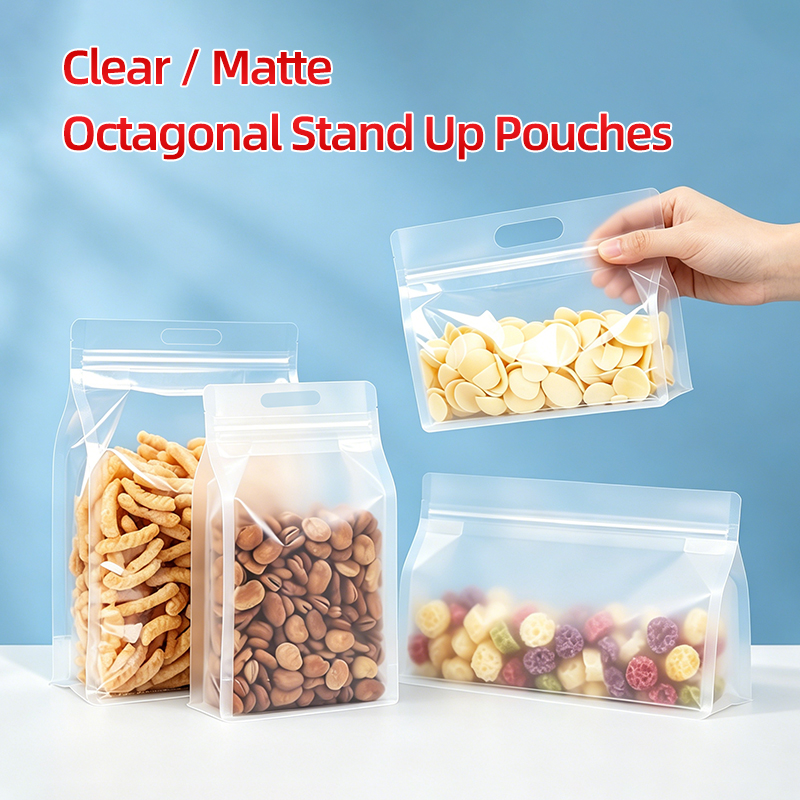Food Storage Not Plastic - 50PCS Grosir Kantong Kemasan Datar Delapan