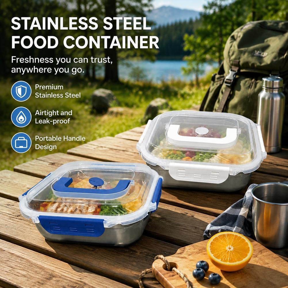 Food Storage Not Plastic - Wadah Penyimpanan Makanan Stainless Steel Kedap