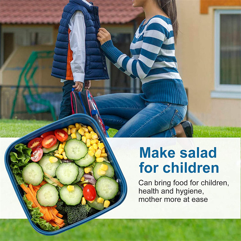 Wadah Makan Siang Salad Portab - Food Storage With Compartments ulasan dan harga