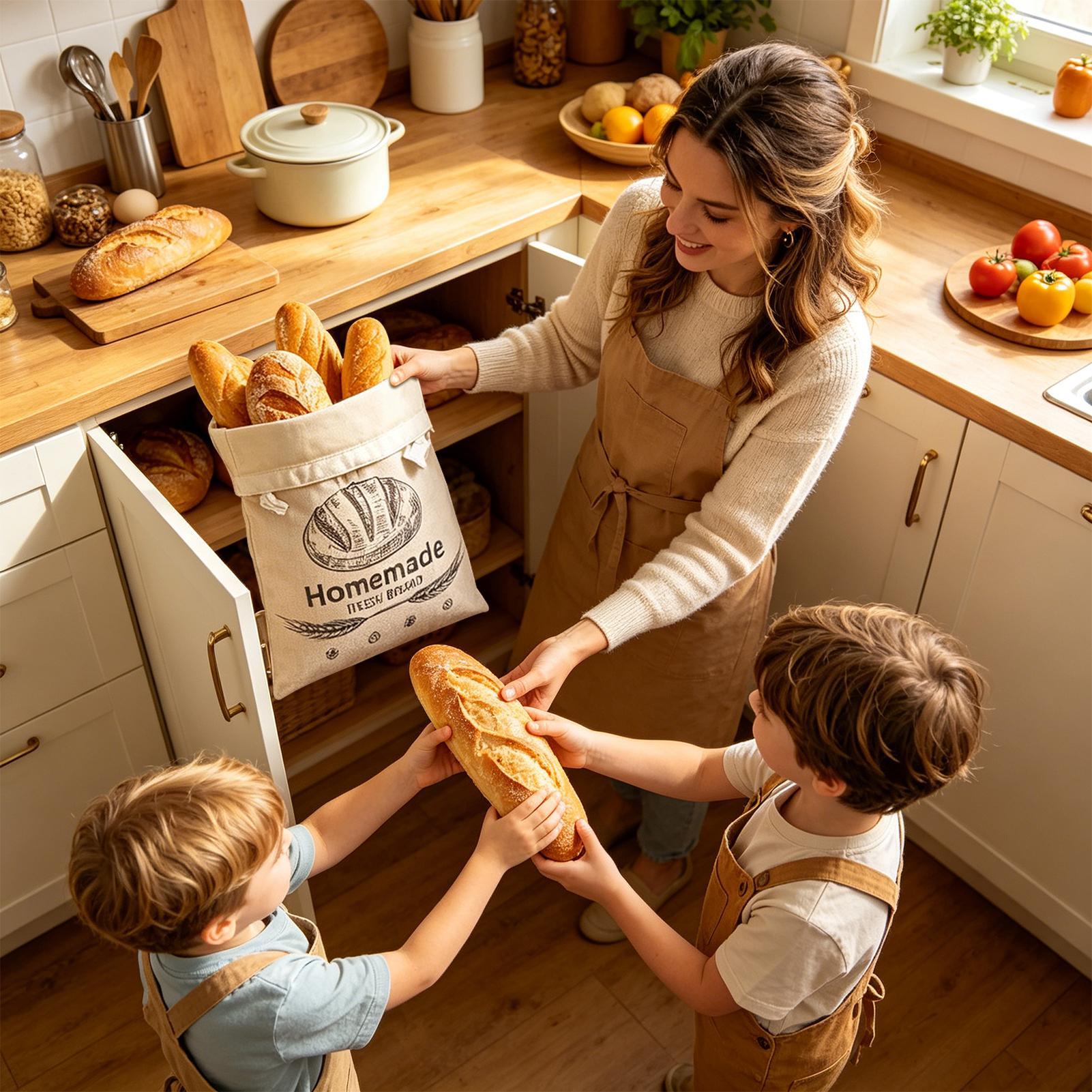 Tas Roti Linen Tas Dapat Digun - Food Storage Bags Reusable ulasan dan harga