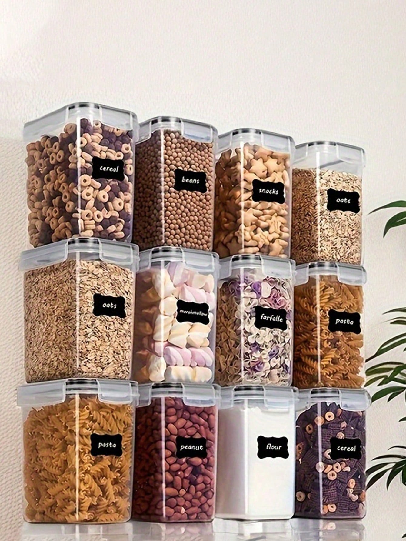 48 buah wadah penyimpanan maka - Food Storage Airtight ulasan dan harga