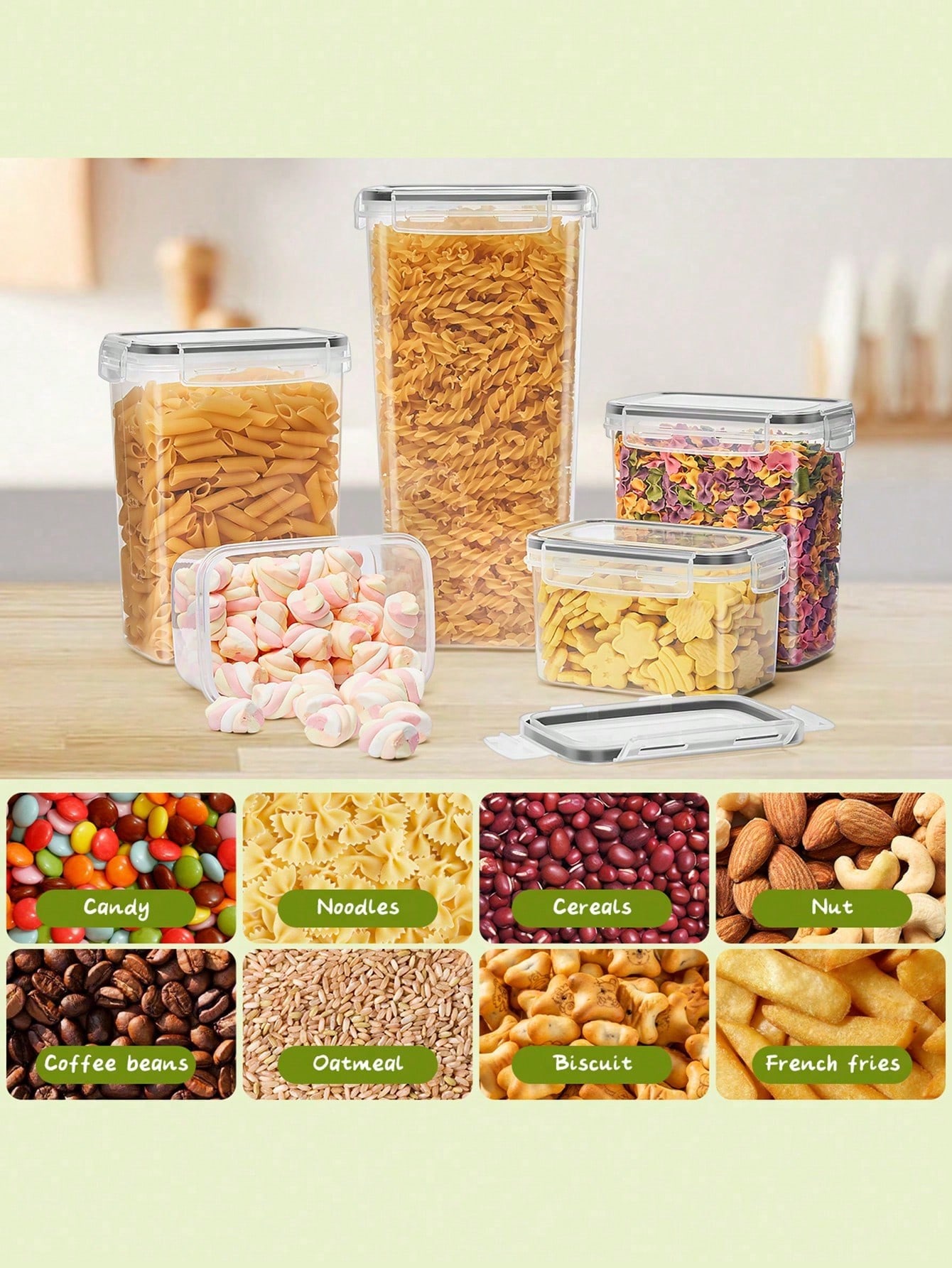 48 buah wadah penyimpanan maka - Food Storage Airtight ulasan dan harga