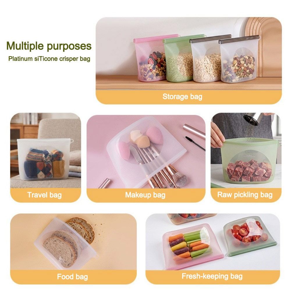 Kantong Penyimpanan Makanan Si - Food Storage Bags Reusable ulasan dan harga