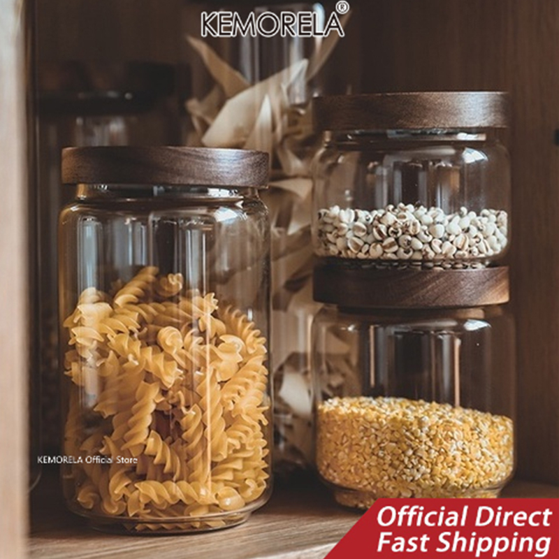 Botol penyimpanan dapur, wadah - Food Storage Glass Containers ulasan dan harga