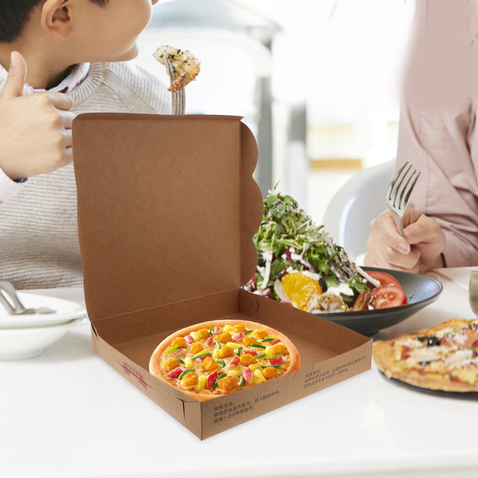 20Pcs Kotak Pizza Kertas Berge - Food Storage Boxes ulasan dan harga