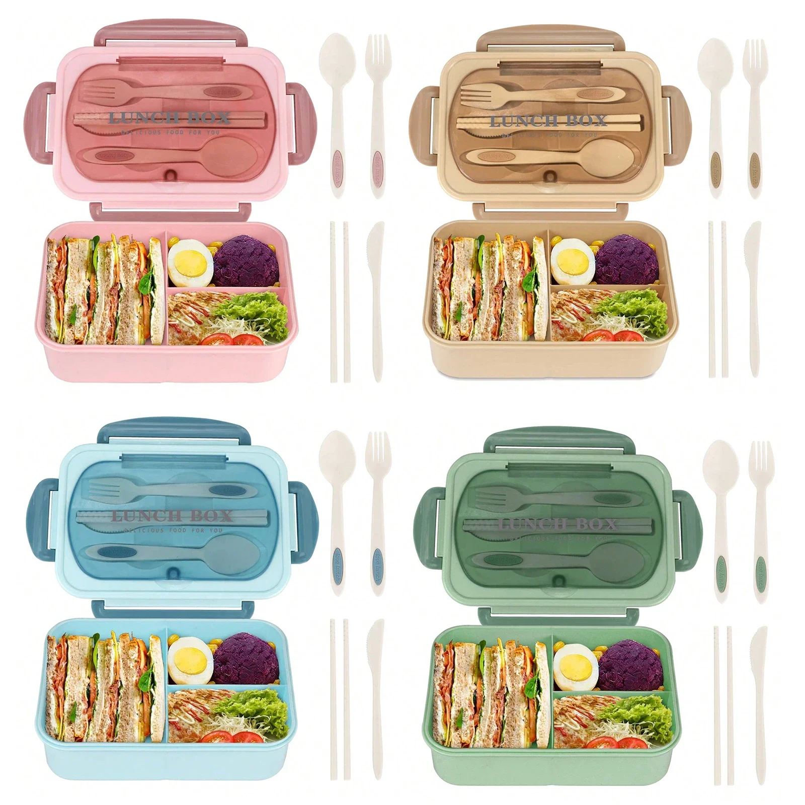 Kotak Bento Dewasa dengan 3 Ko - Food Storage With Compartments ulasan dan harga