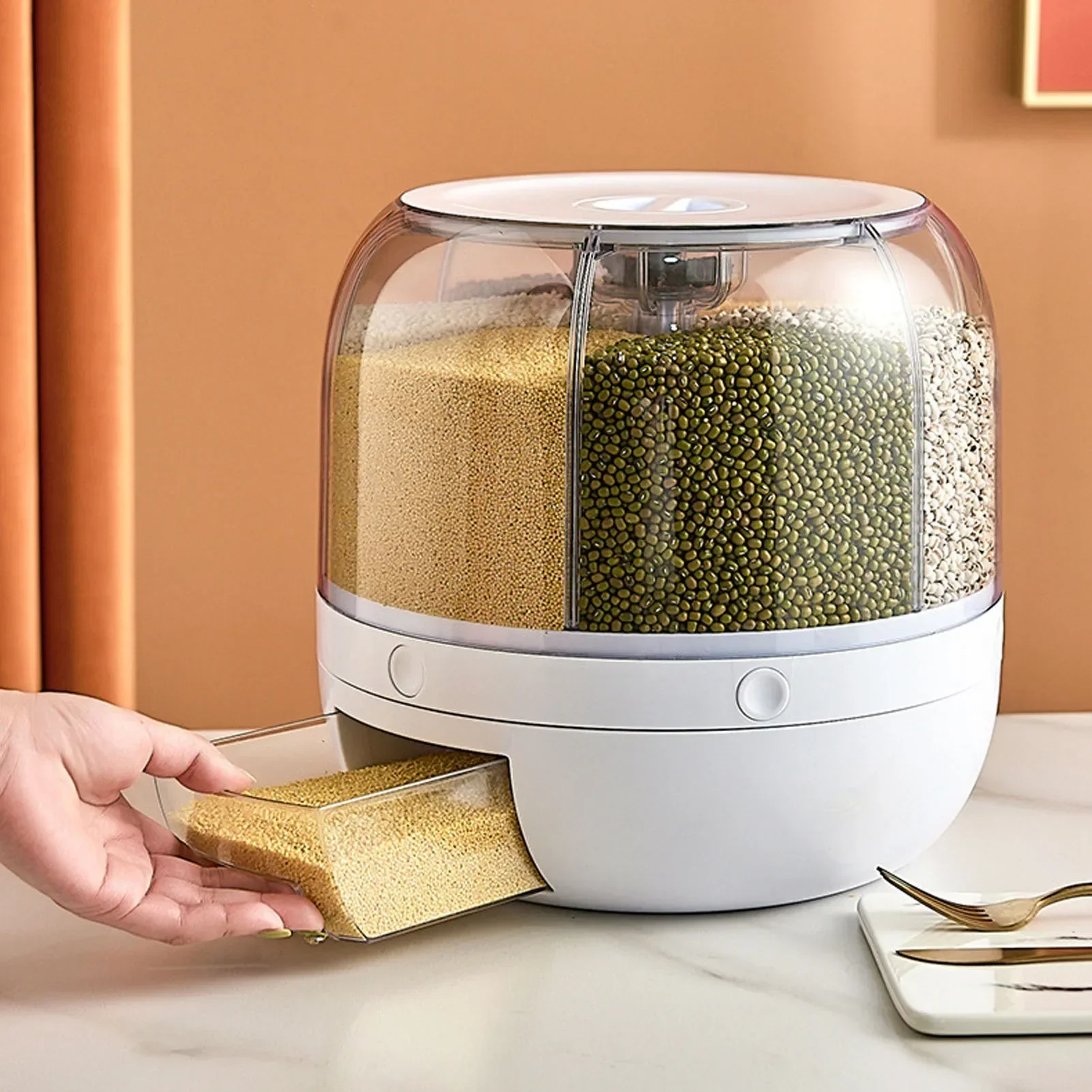 6-Kompartemen 360 °   Wadah Pe - Food Storage With Compartments ulasan dan harga