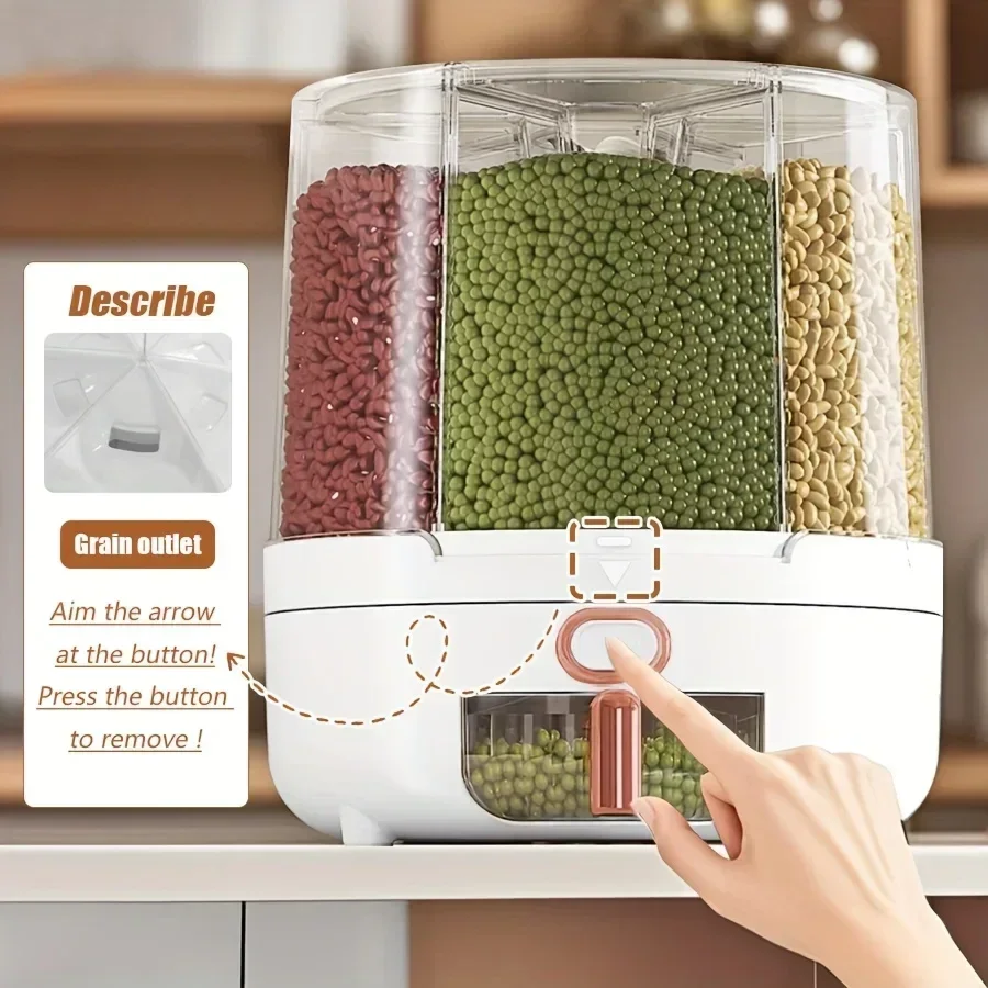 6-Kompartemen 360 °   Wadah Pe - Food Storage With Compartments ulasan dan harga