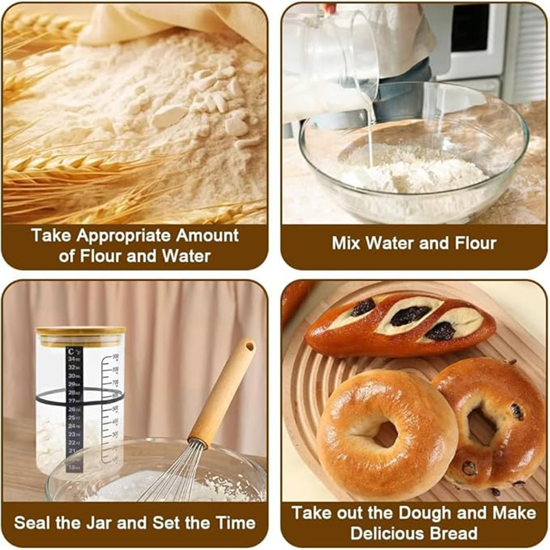 Kit Stoples Starter Sourdough  - Food Storage Glass Containers ulasan dan harga