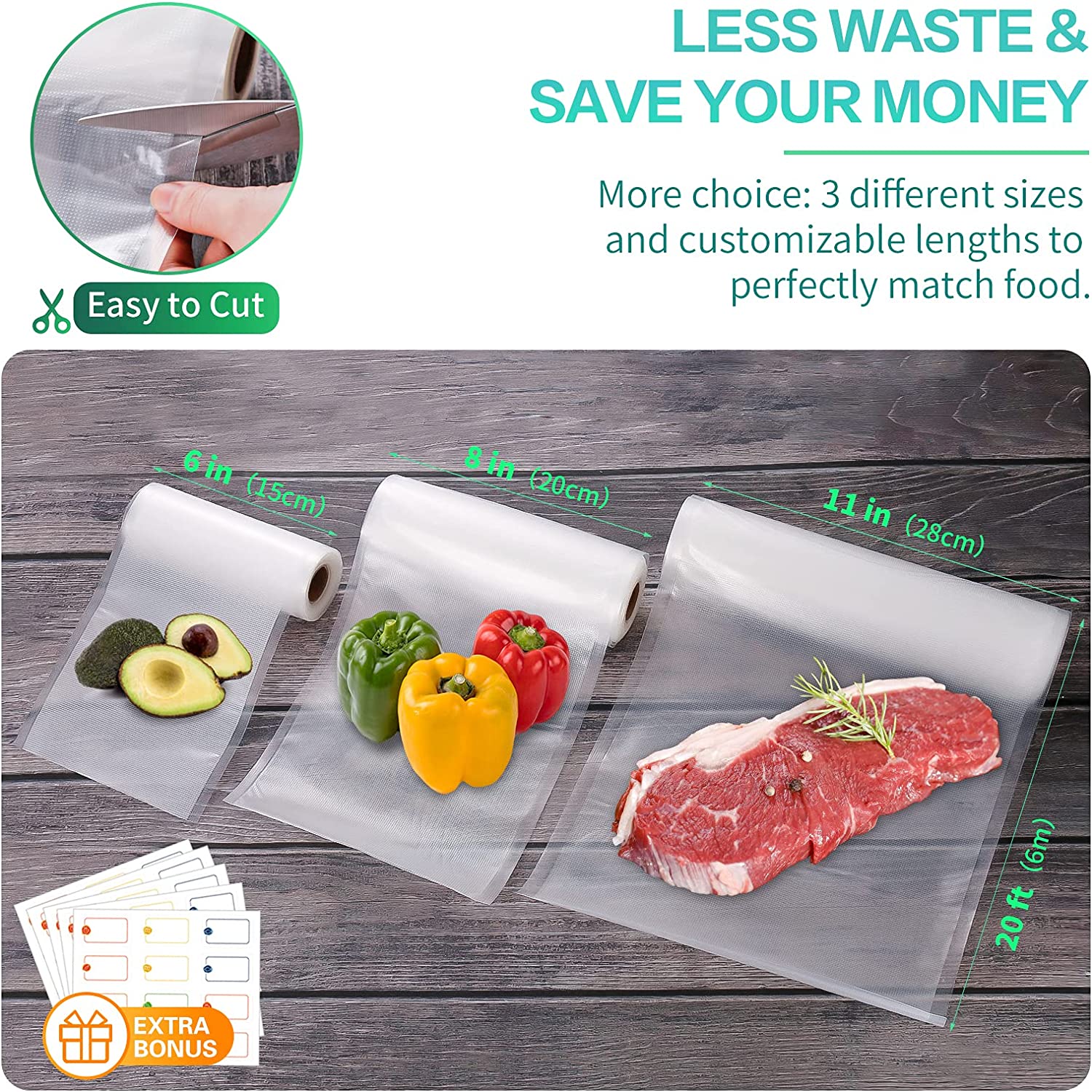 Kantong Dapur Untuk Vakum Maka - Vacuum Sealer Bag ulasan dan harga