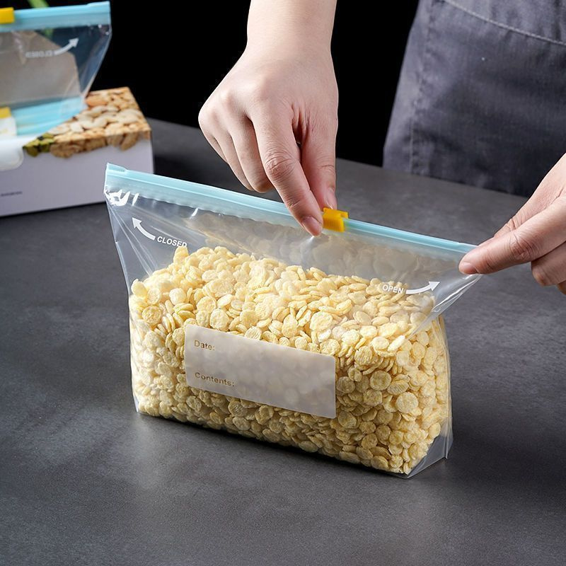 100Pcs Kantong Penyimpanan Mak - Food Storage Bags Reusable ulasan dan harga