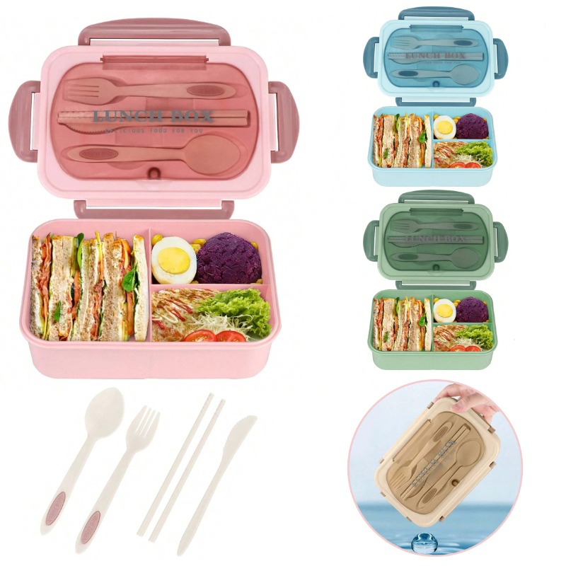 3 Buah/1 Buah Kotak Bento Kota - Food Storage With Compartments ulasan dan harga