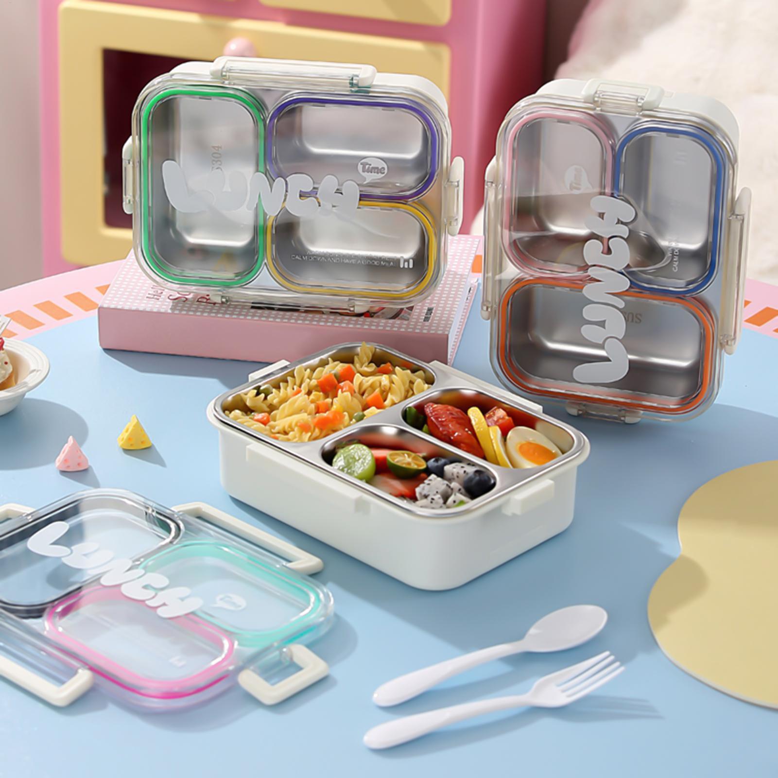 Kotak Makan Stainless Steel 3  - Food Storage With Compartments ulasan dan harga