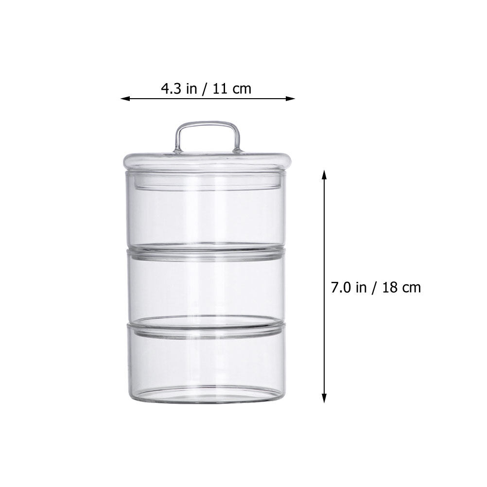 1Set Wadah Penyimpanan Kaca Tr - Food Storage Glass Containers ulasan dan harga