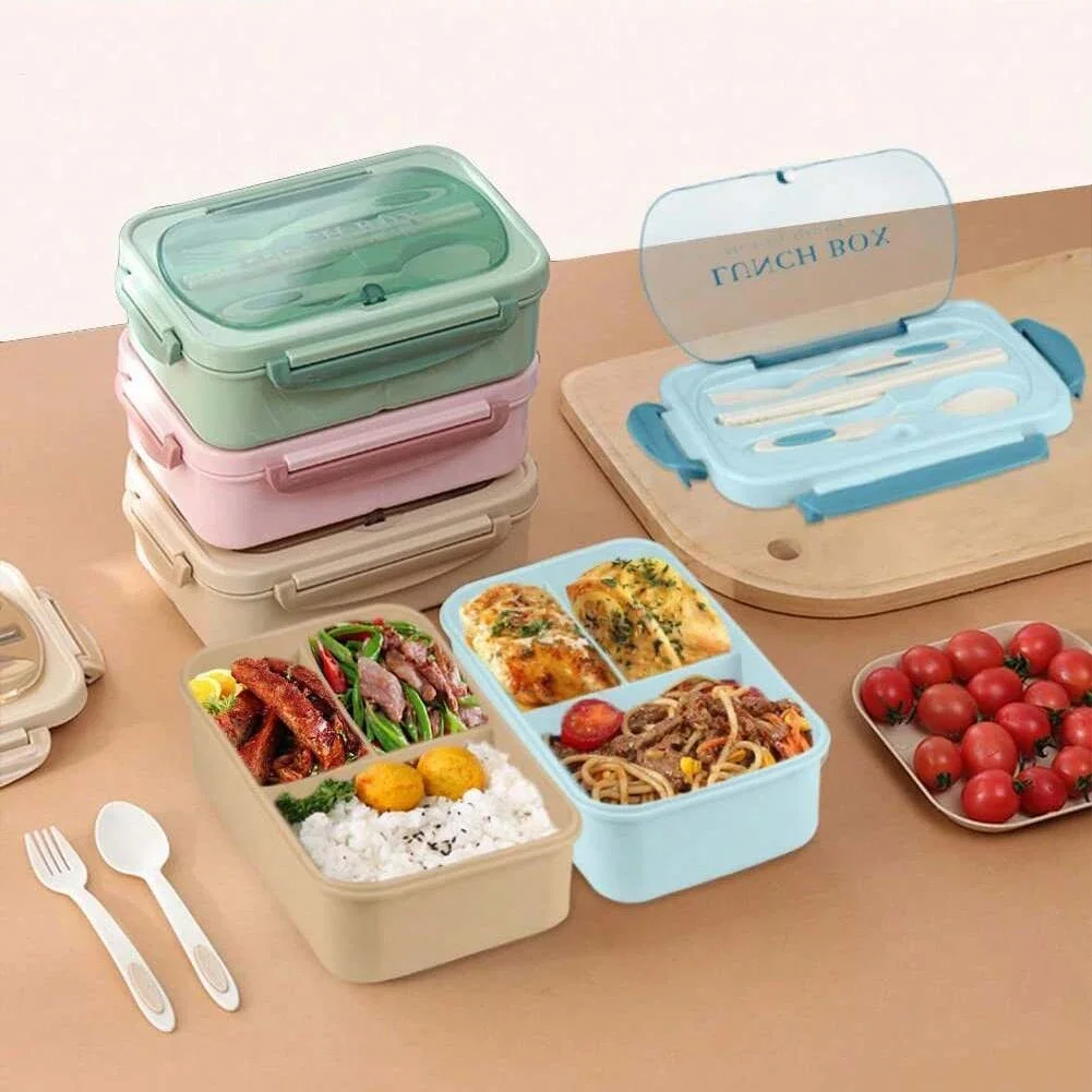 Kotak makan siang dewasa Bento - Food Storage With Compartments ulasan dan harga