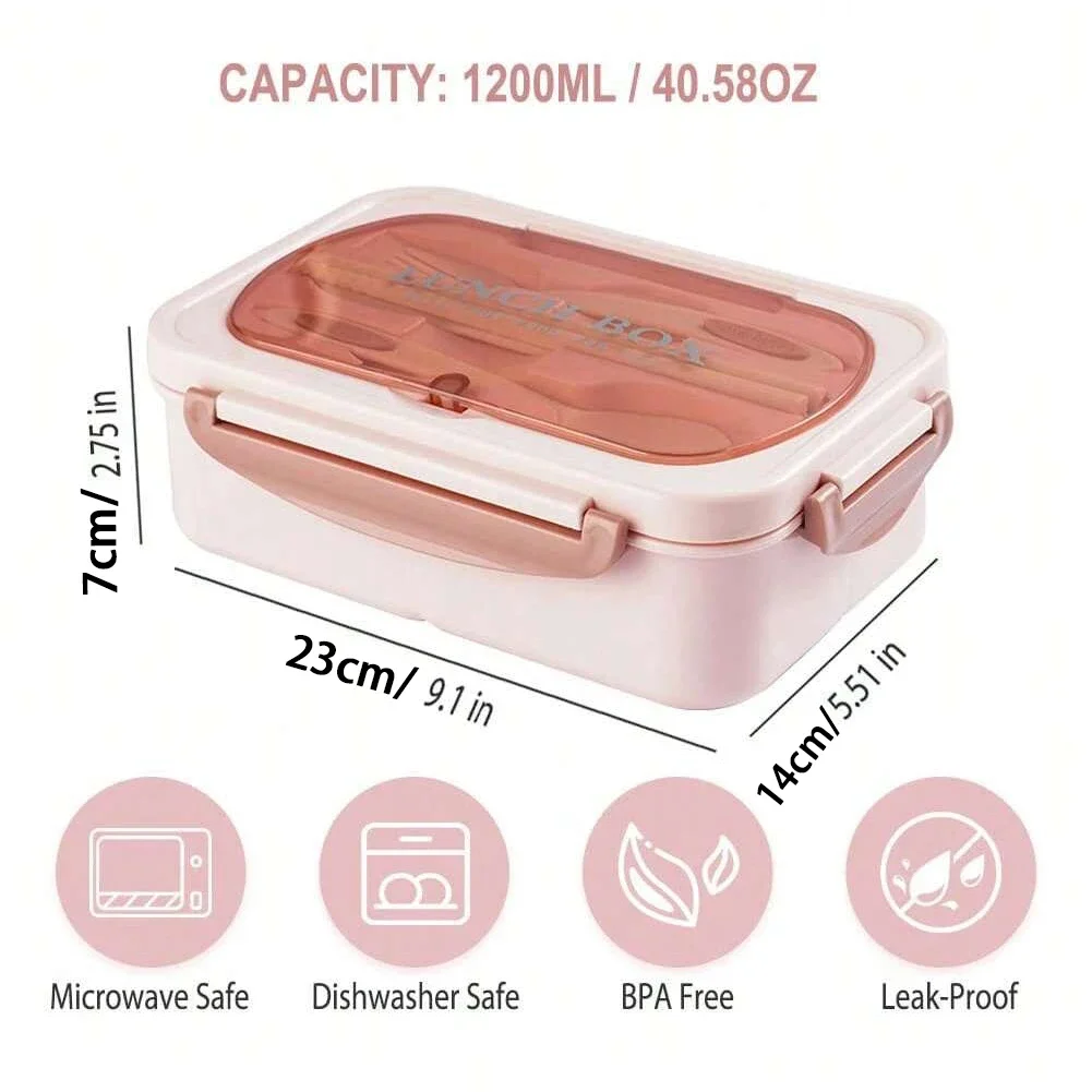 Kotak makan siang dewasa Bento - Food Storage With Compartments ulasan dan harga