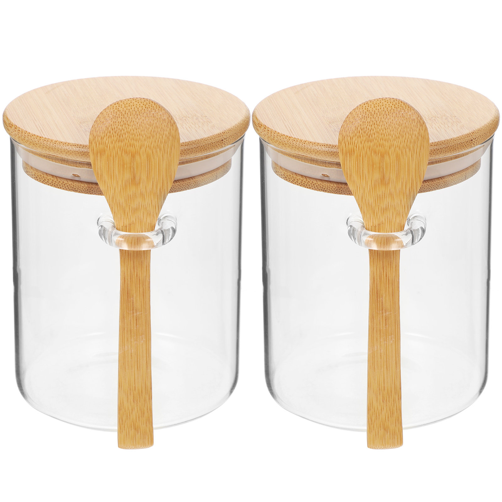 2 Buah Wadah Penyimpanan Tepun - Food Storage Glass Containers ulasan dan harga