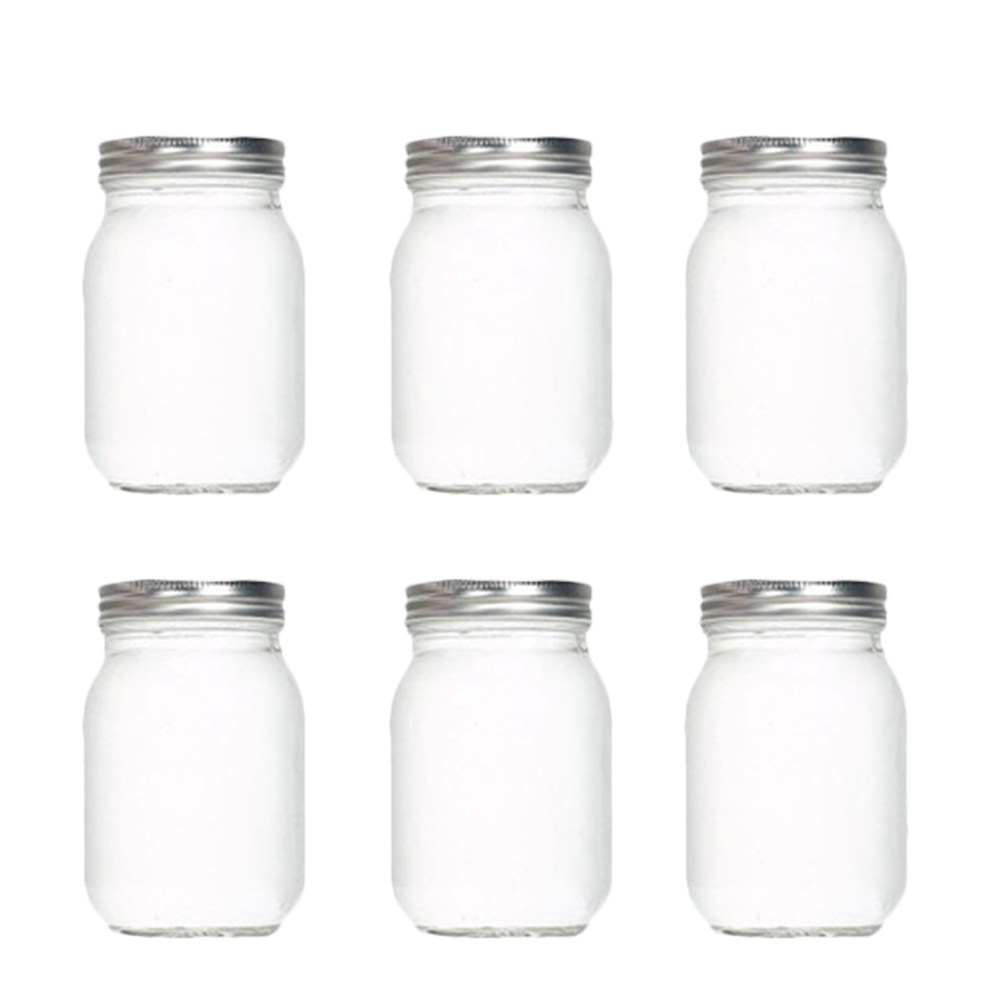 6 Buah Stoples Kaca Bulat Tran - Food Storage Airtight ulasan dan harga