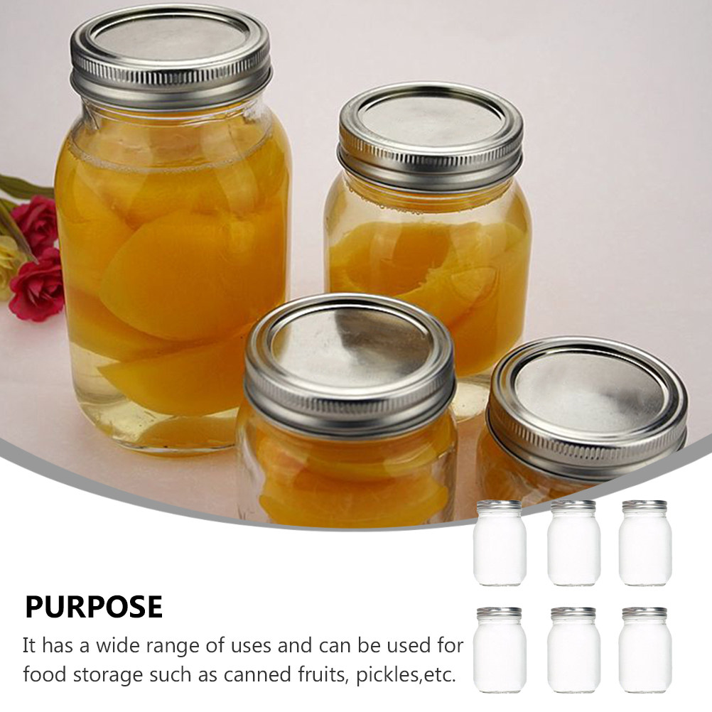 6 Buah Stoples Kaca Bulat Tran - Food Storage Airtight ulasan dan harga