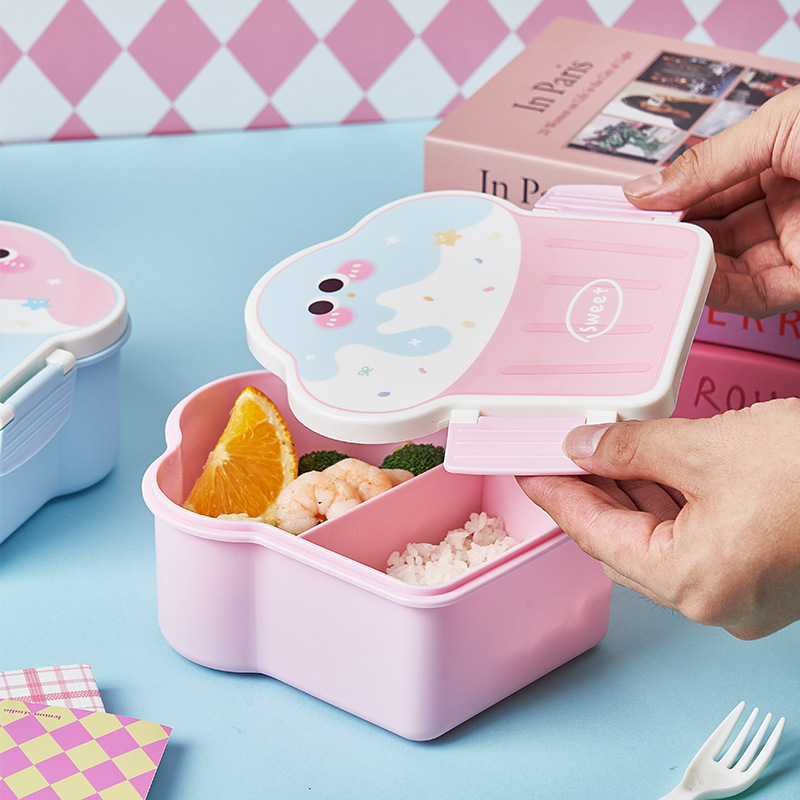 Kotak makan siang Bento lucu,  - Food Storage With Compartments ulasan dan harga
