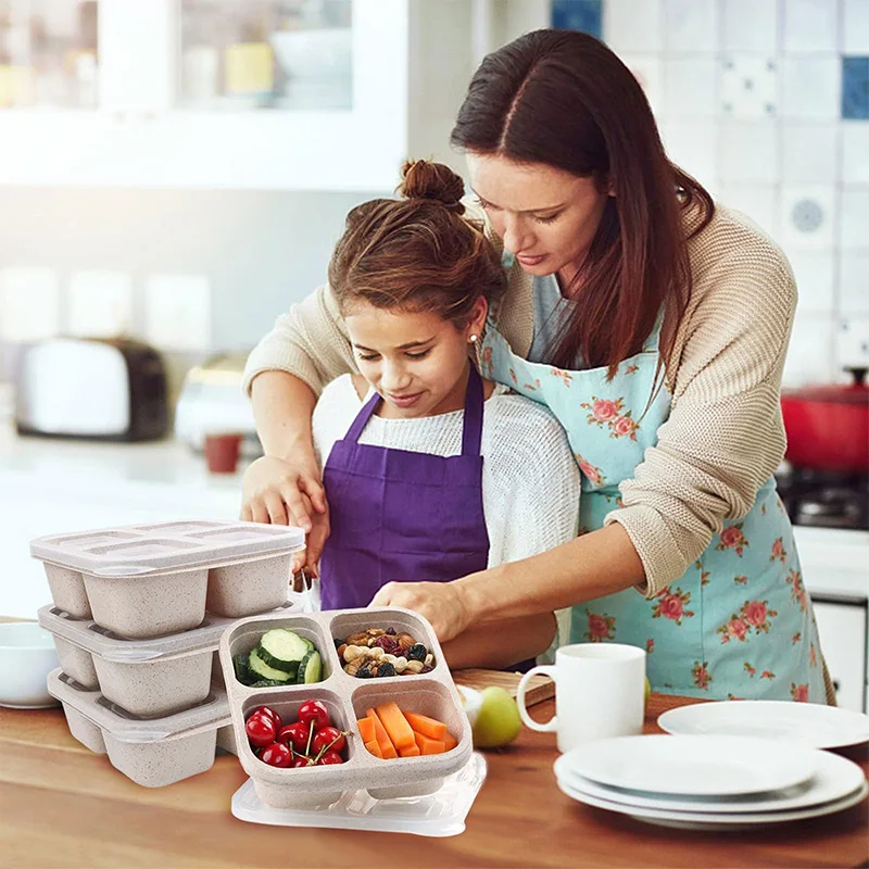 Kotak penyimpanan makanan 4 ki - Food Storage With Compartments ulasan dan harga