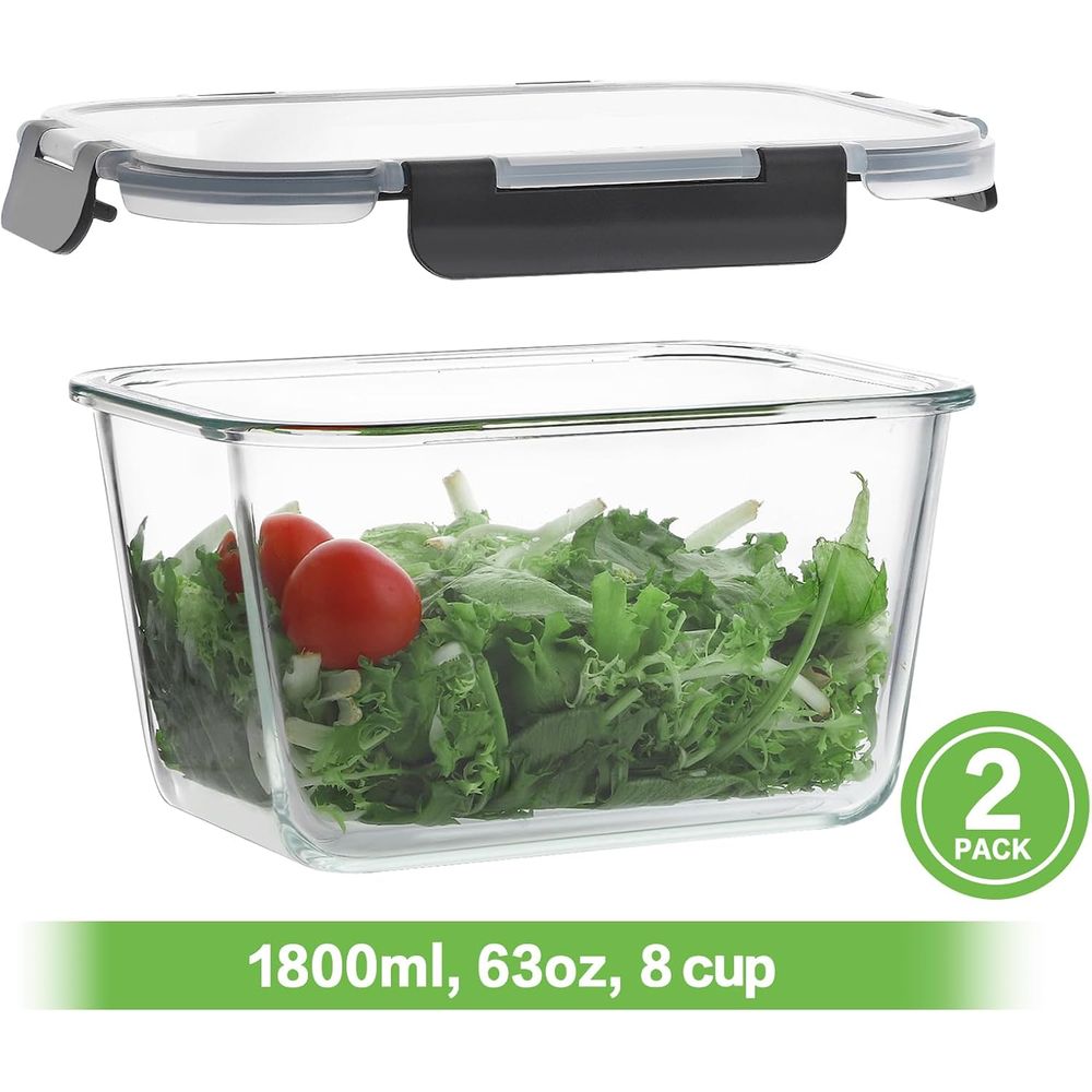 4 Wadah Penyimpanan Makanan Ka - Food Storage Glass Containers ulasan dan harga