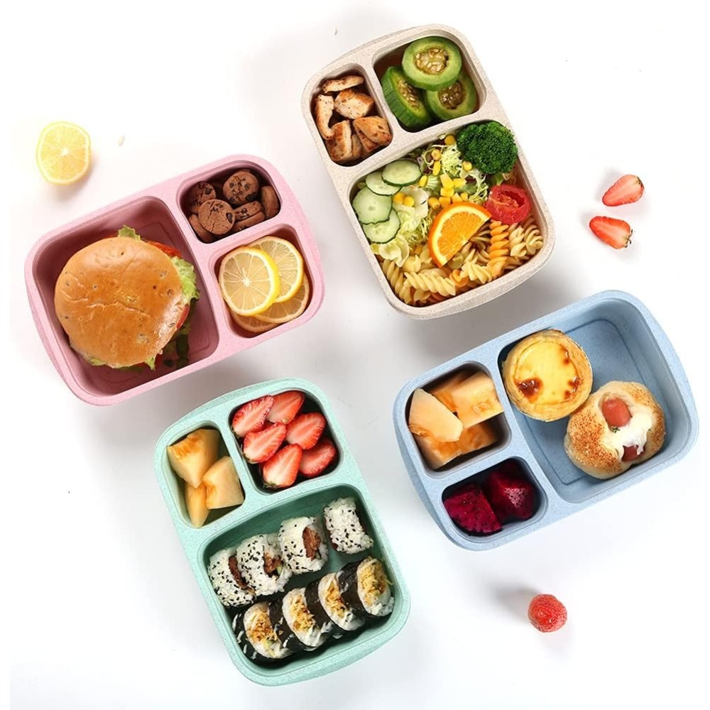 1 Kotak Bento Kotak Makan Sian - Food Storage With Compartments ulasan dan harga