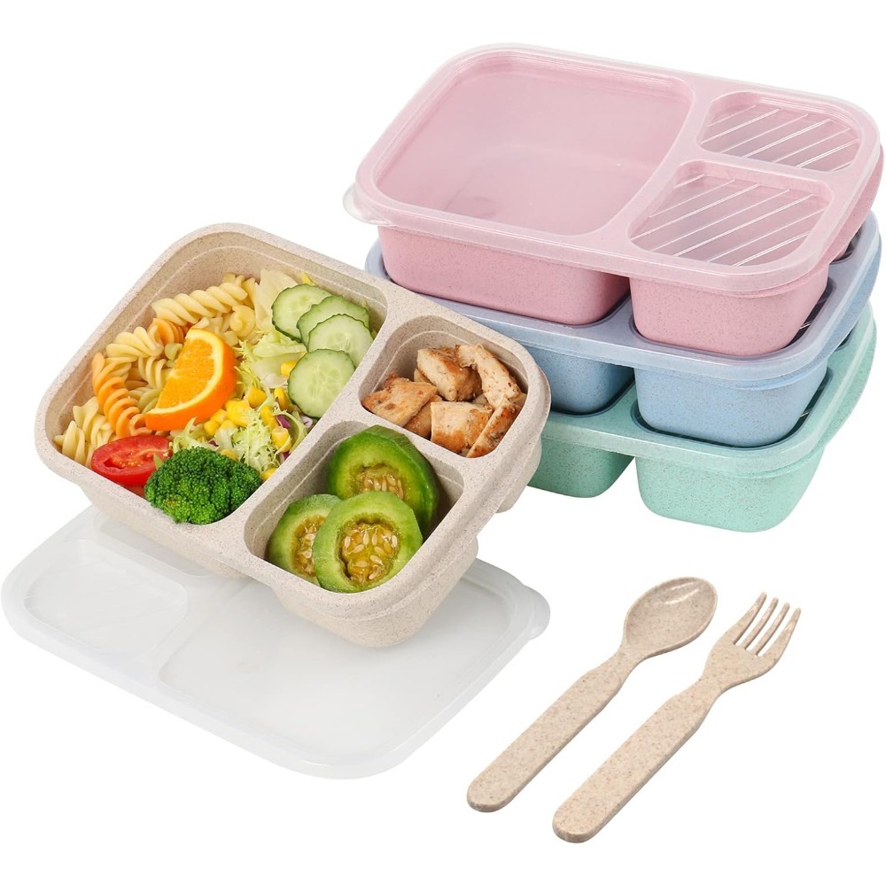 1 Kotak Bento Kotak Makan Sian - Food Storage With Compartments ulasan dan harga