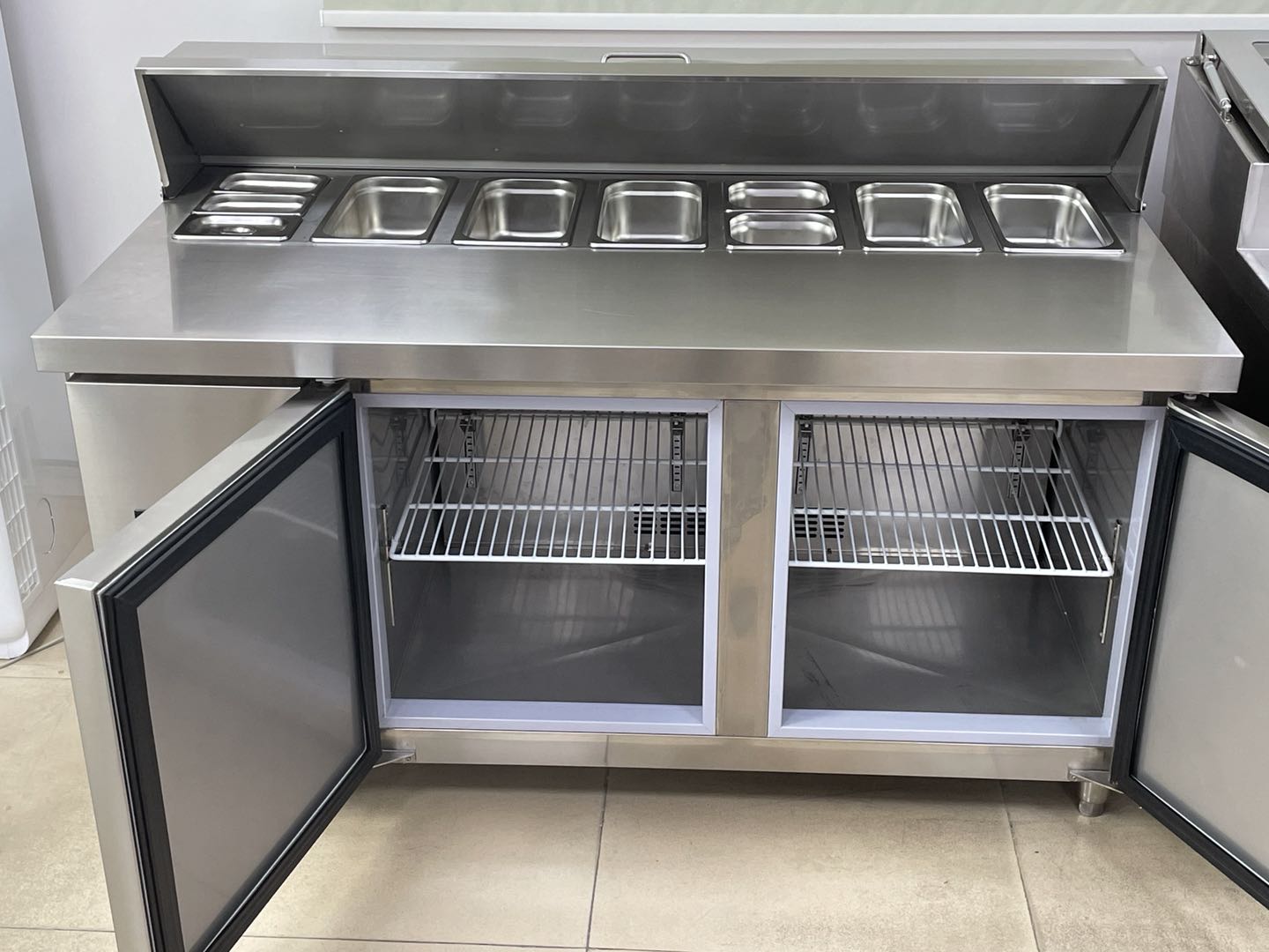 Kulkas Meja Persiapan Pizza 2  - Food Storage Refrigerator ulasan dan harga