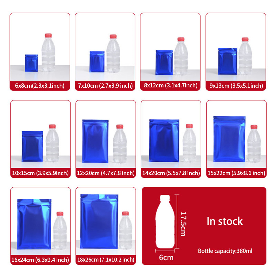100 Buah Kantong Ritsleting Fo - Food Storage Bags Reusable ulasan dan harga