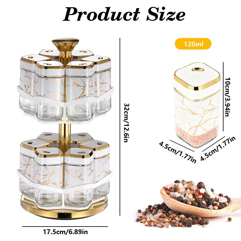 360 °   Rak Bumbu Putar dengan - Herb Keeper Container ulasan dan harga
