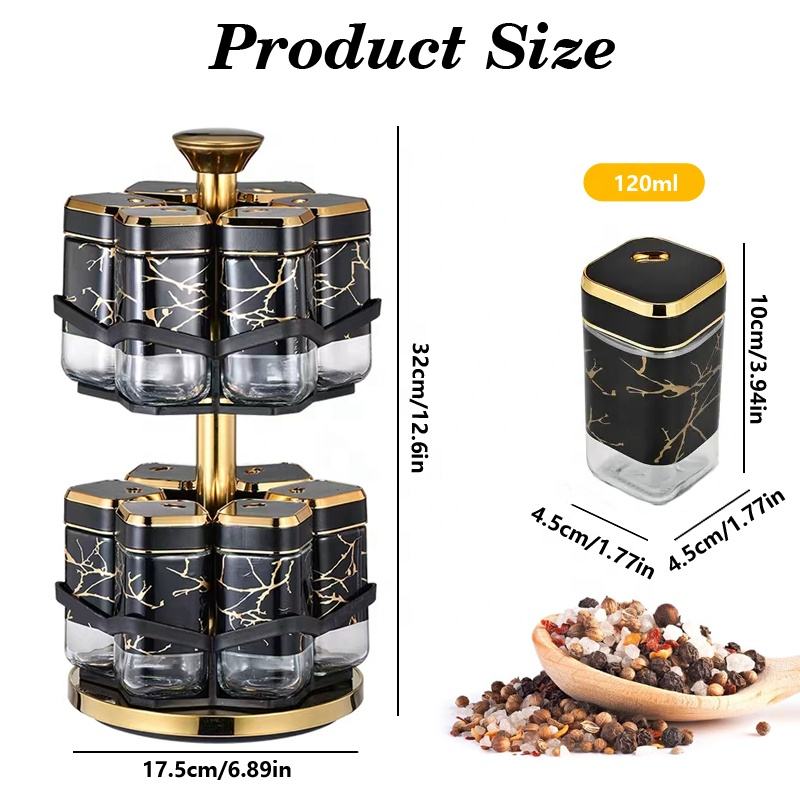 360 °   Rak Bumbu Putar dengan - Herb Keeper Container ulasan dan harga