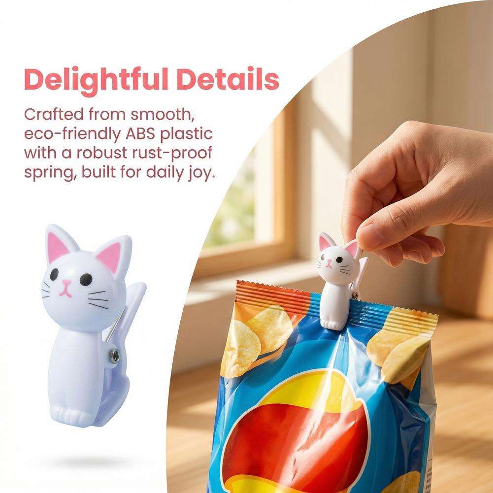 Penjepit Kantong Bentuk Kucing - Food Storage Bags Reusable ulasan dan harga