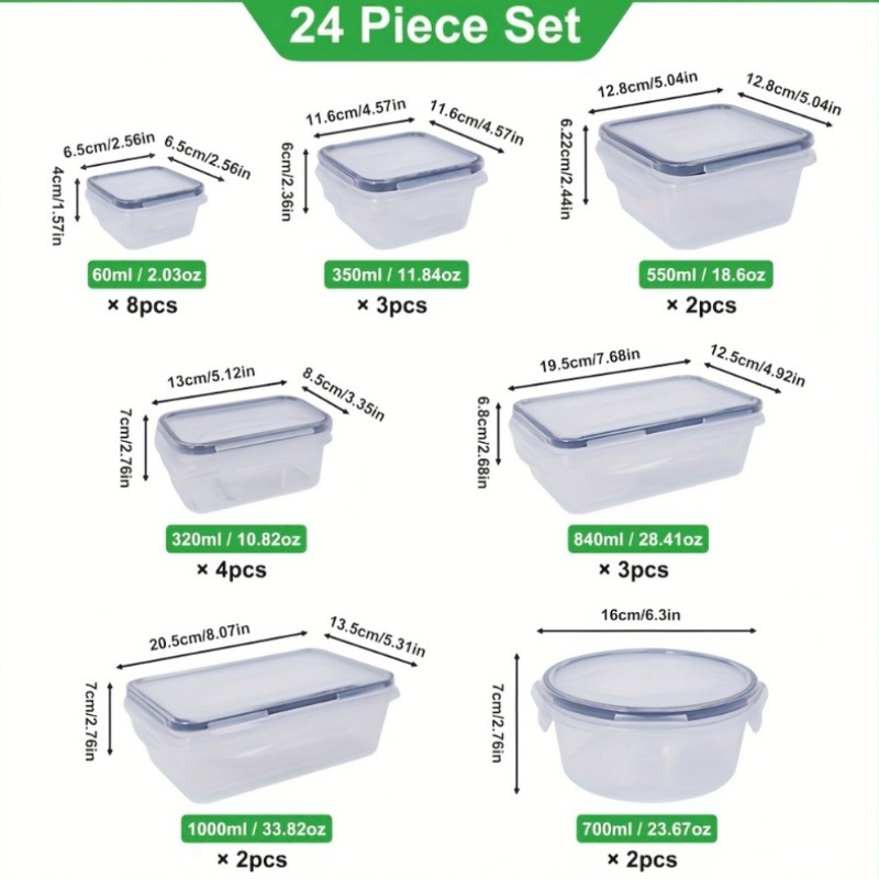 48PCS Set Wadah Penyimpanan Ma - Set Food Storage ulasan dan harga