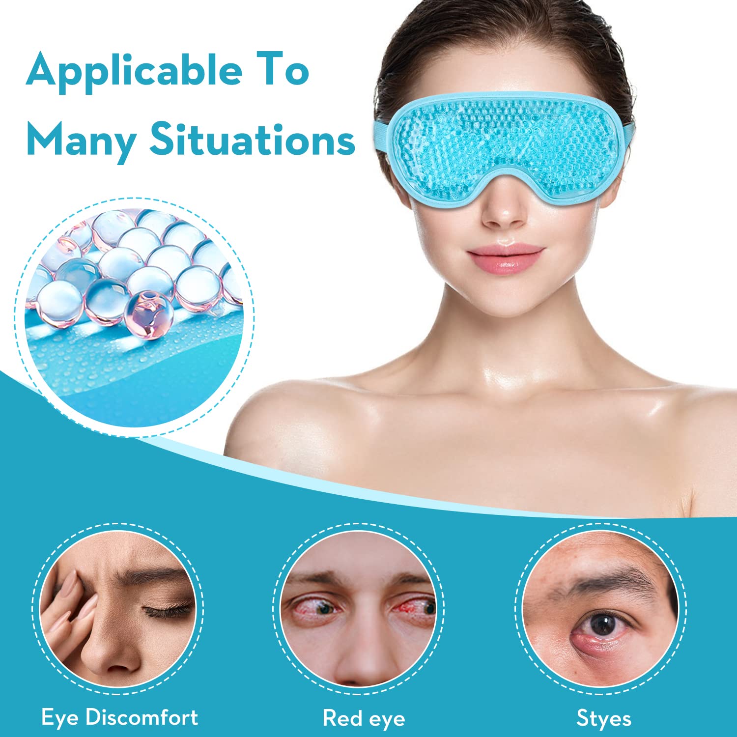 Masker Mata Gel Pendingin, Mas - Cold Pack Ice Gel ulasan dan harga