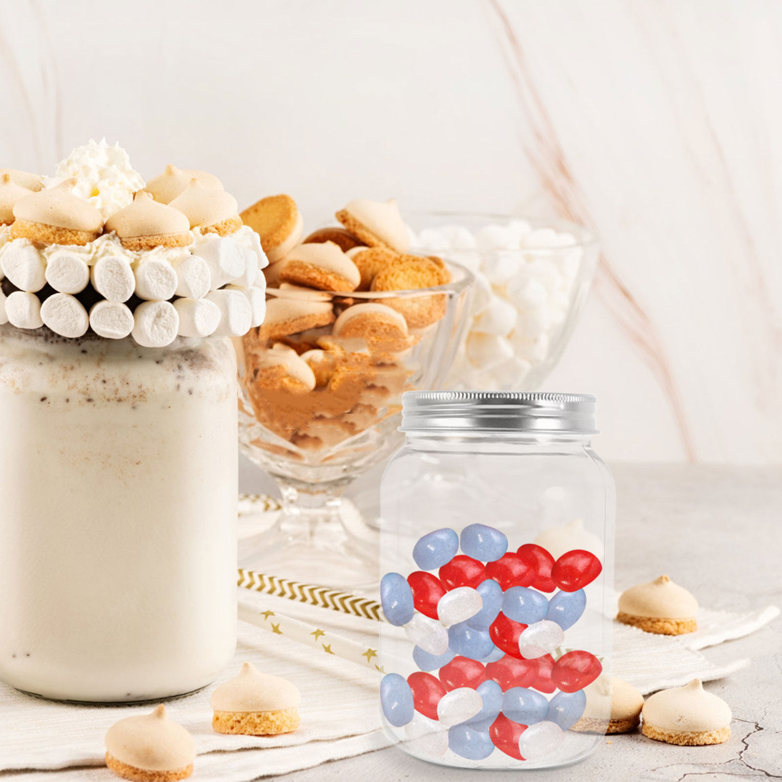 4 Buah Stoples Plastik Transpa - Food Storage Airtight ulasan dan harga
